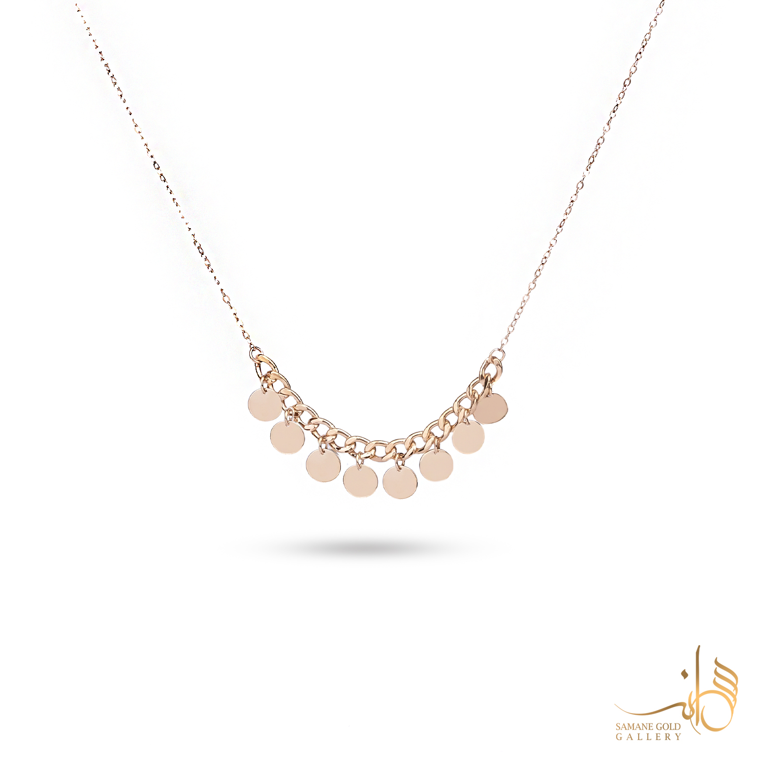 گردنبند طلا تیکه کارتیه و پولک