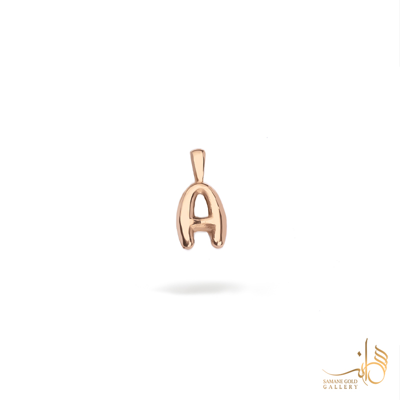 آویز طلا بالونی حرف A