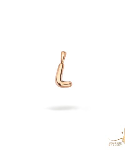 آویز طلا بالونی حرف L