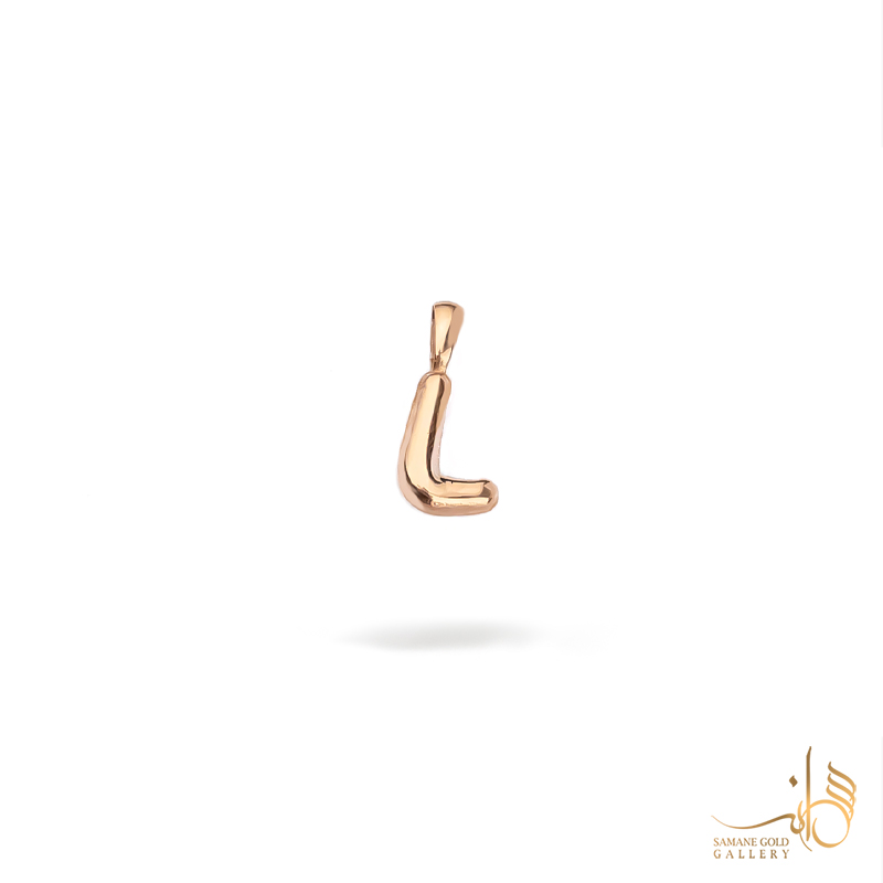 آویز طلا بالونی حرف L