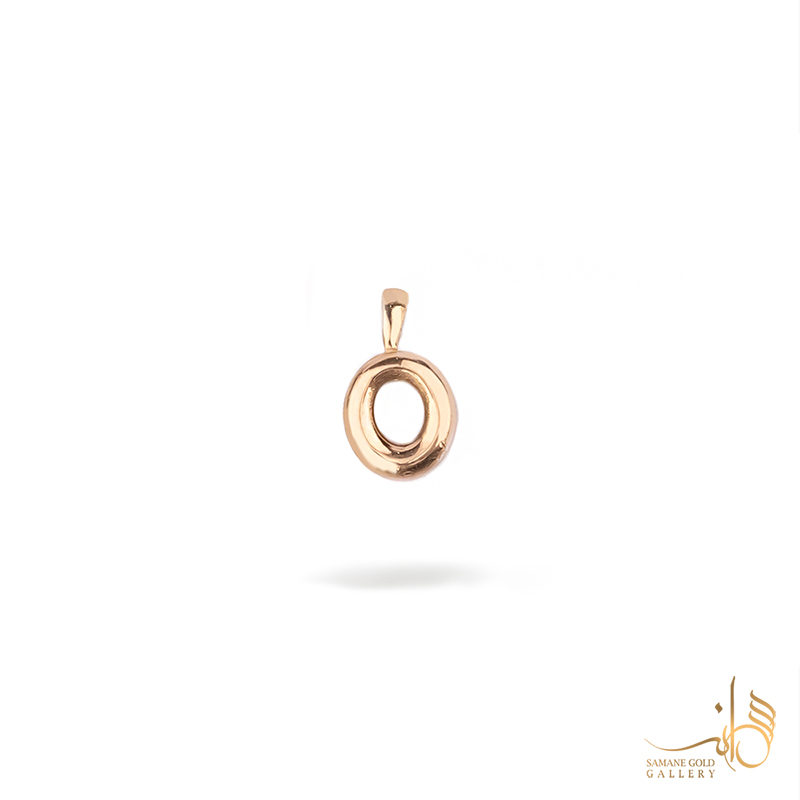 آویز طلا بالونی حرف O