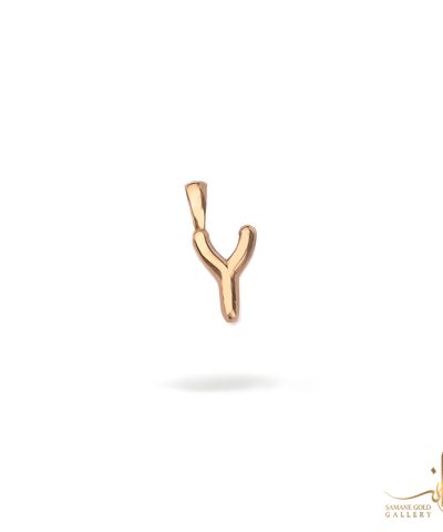 آویز طلا بالونی حرف Y