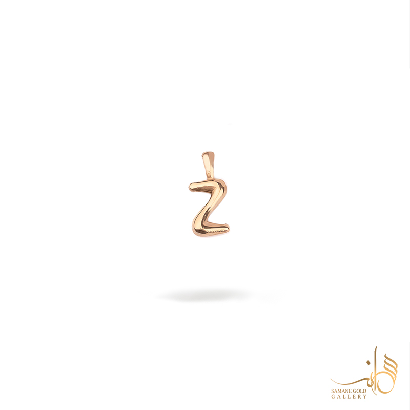 آویز طلا بالونی حرف Z