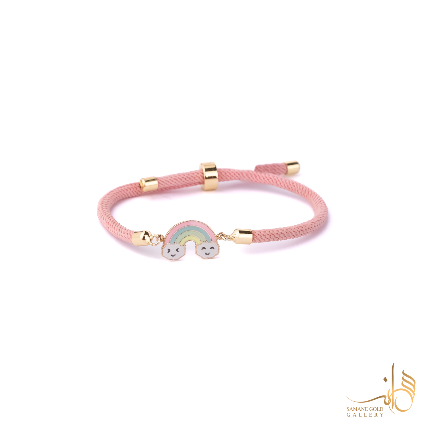 دونه دستبندی طلا رنگین کمان