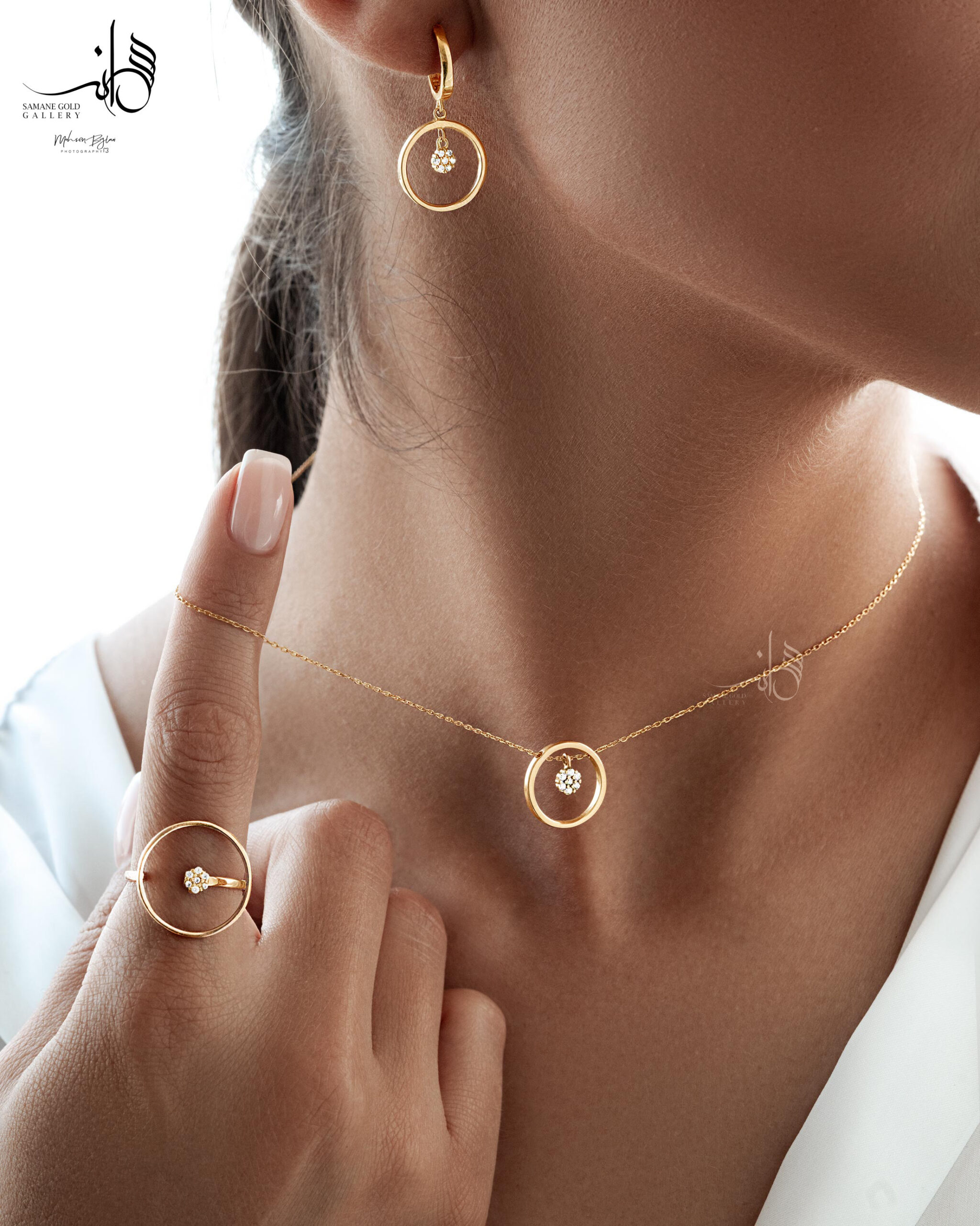 گوشواره روکو دایره و فلاور - Image 2