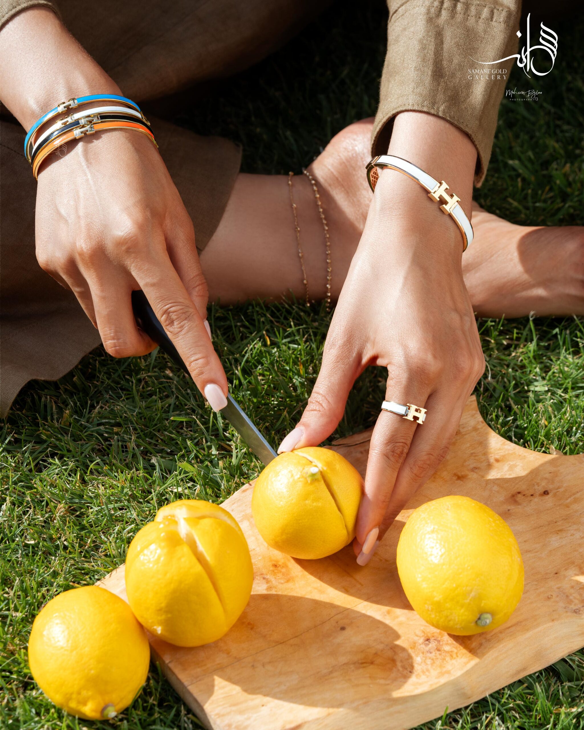 بنگل هرمس میناکاری مشکی - Image 2