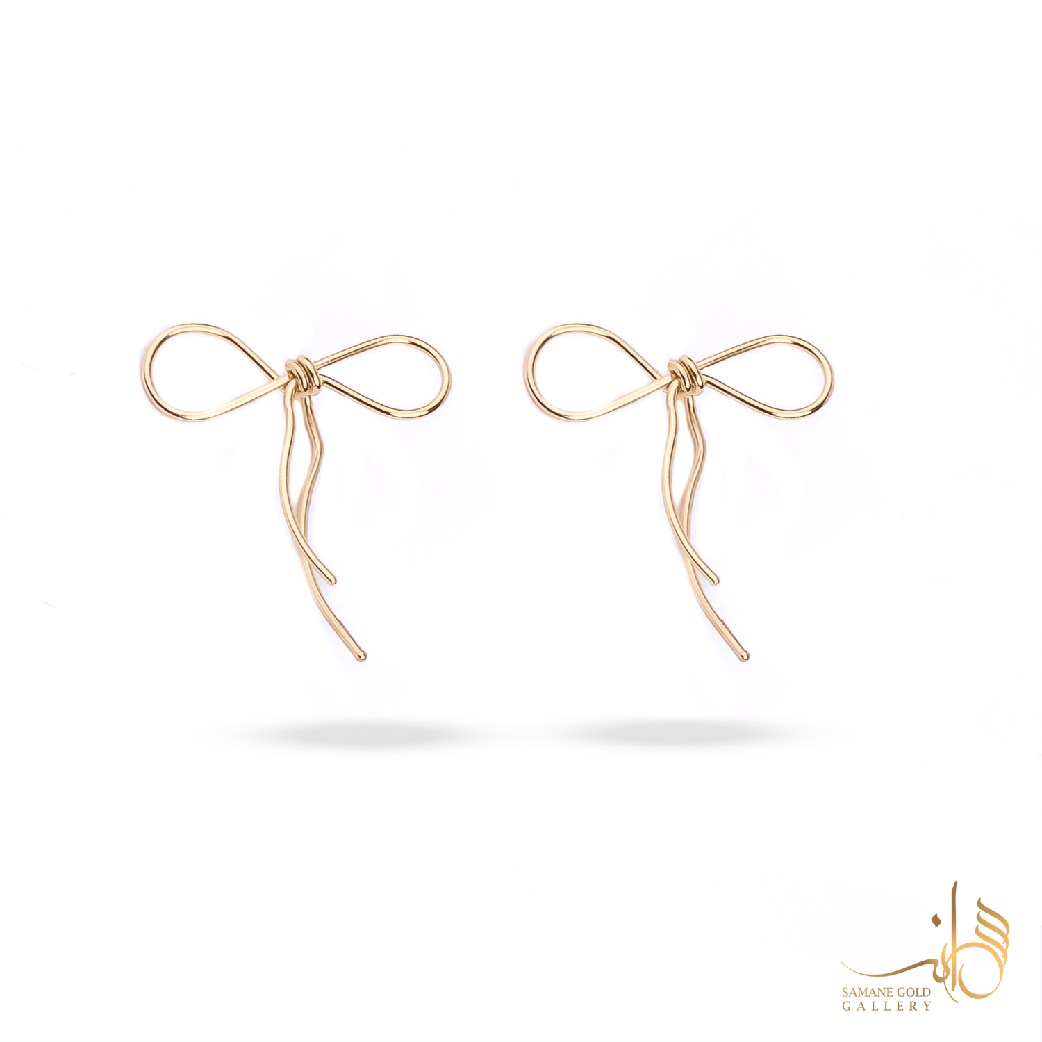 گوشواره طلا کرلی پاپیون