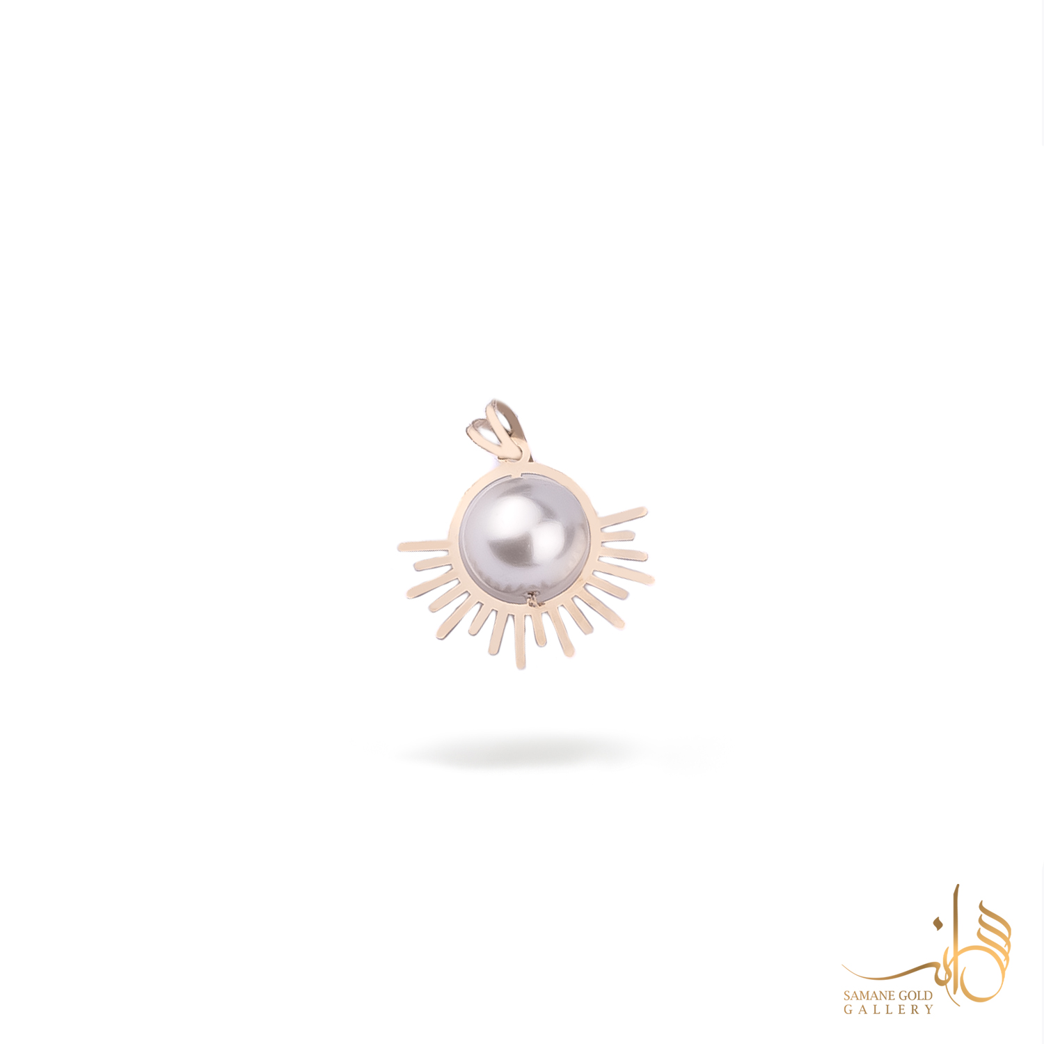 آویز خورشید و مروارید طلا