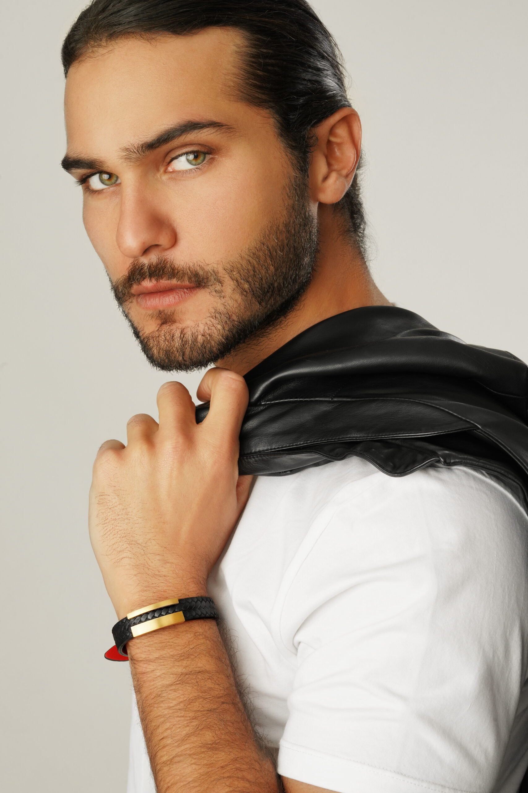 دستبند چرم مردانه