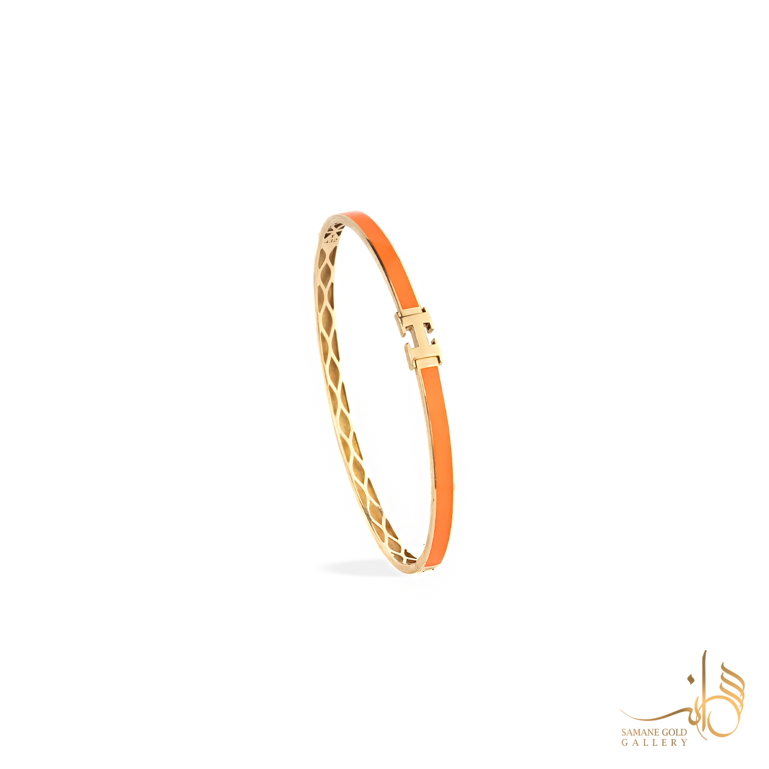 بنگل طلا هرمس نارنجی