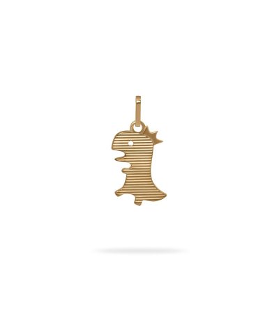 آویز طلا دایناسور مینیمال سمانه گلد