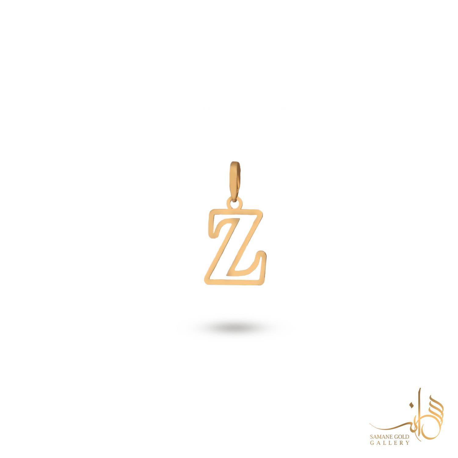 آویز طلا زنانه لیزرکات حرف Z سمانه گلد