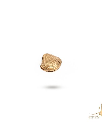 آویز طلا کشویی صدف بافت دار سمانه گلد