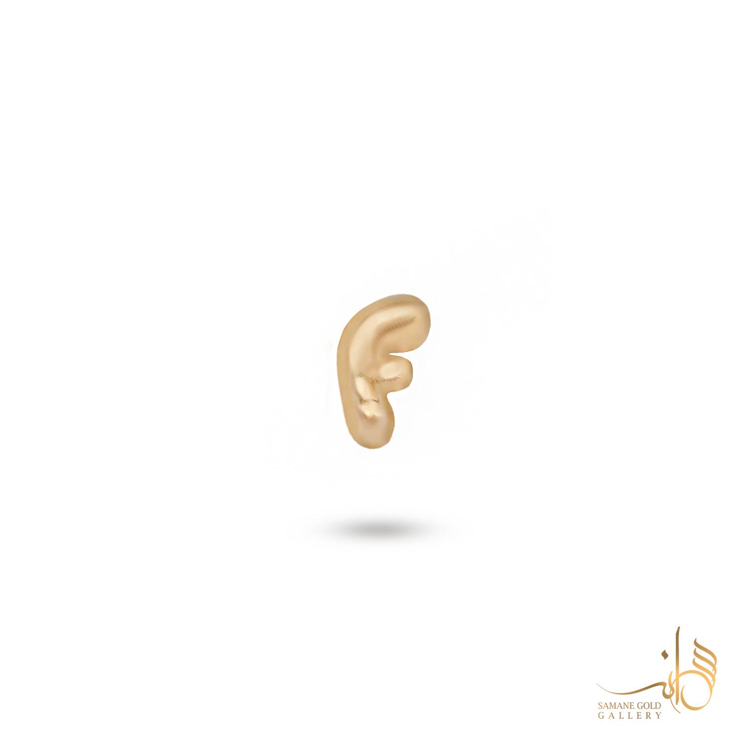 آویز طلا زنانه هلیومی حرف F سمانه گلد