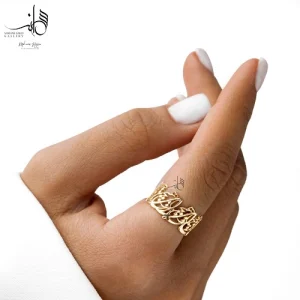 انگشتر طلا زنانه شعر مولانا