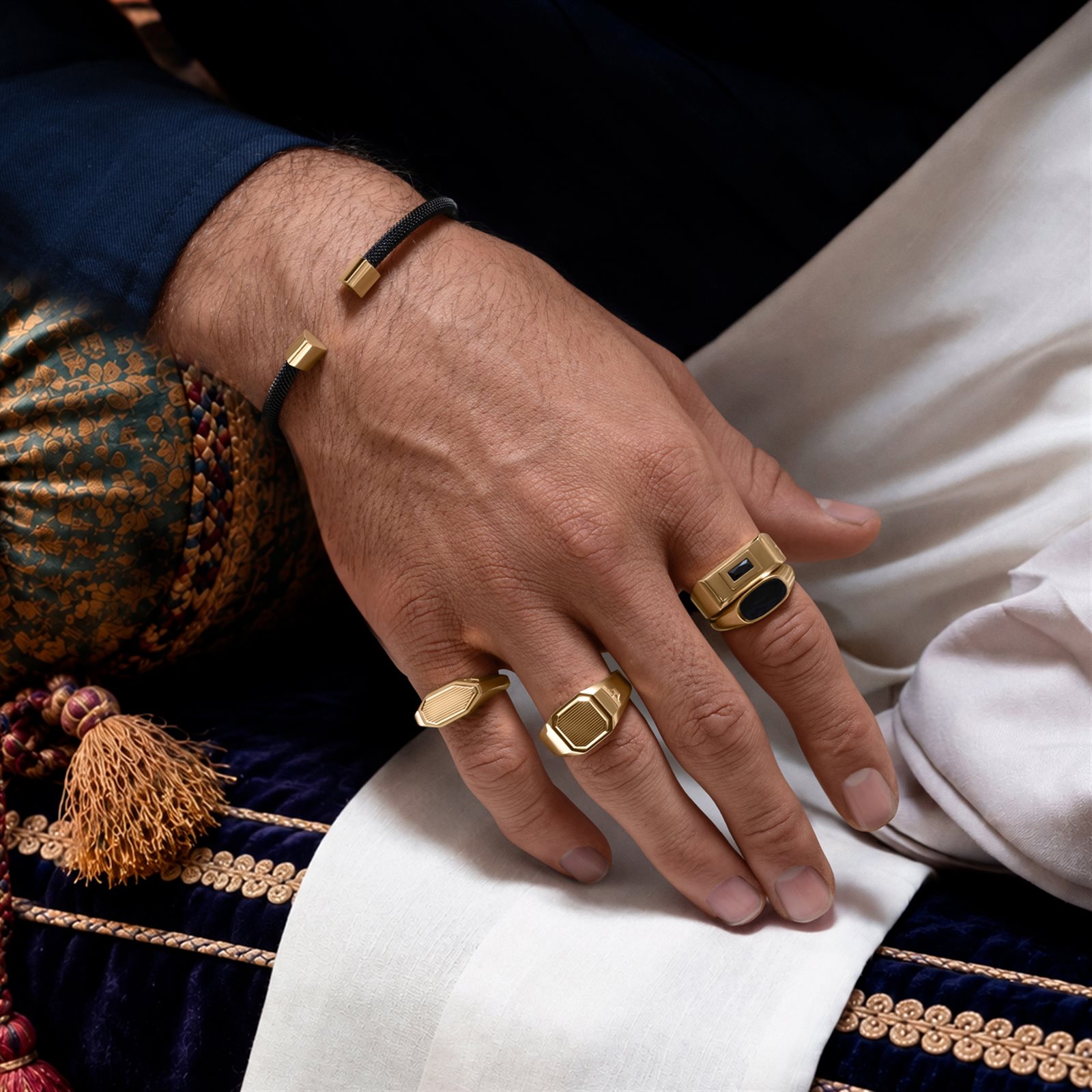 عکس مدلی انگشتر طلا مردانه سمانه گلد