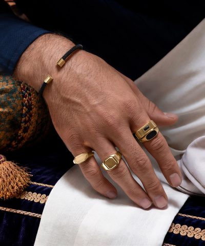 عکس مدلی انگشتر طلا مردانه رهام سمانه گلد